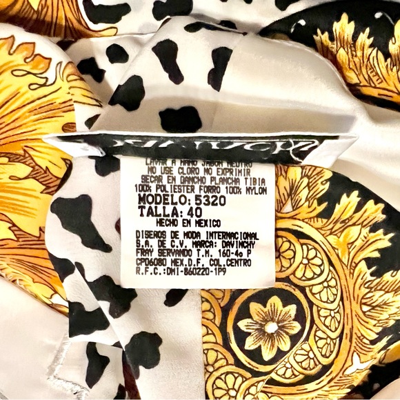 Vintage Davinchy Pleated Dress - Picture 3 of 6